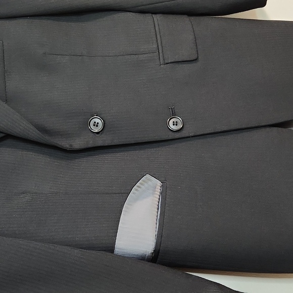 🔥ABSOLUTE FINAL💲⬇️Joseph Abboud Boys Black Wool Blend Dress Suit, Size 10~EUC - Picture 5 of 15